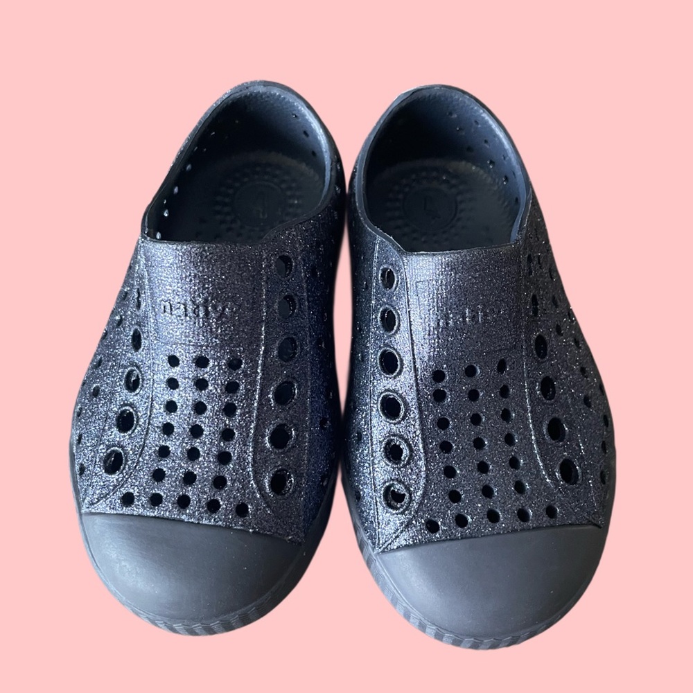 Toddler Native Shoes - Shinny Black Size 5C - NWOT